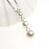GISELLE★本貝パール3連トリロジーネックレス
