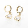 K14★ハートスイングピアス