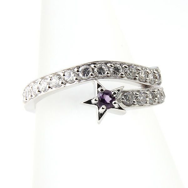 2月誕生石アメジスト★スターデザインリング