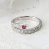 7月誕生石ルビー★スターデザインリング
