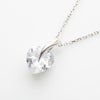 SVR925★1.0ctハートキュービックネックレス