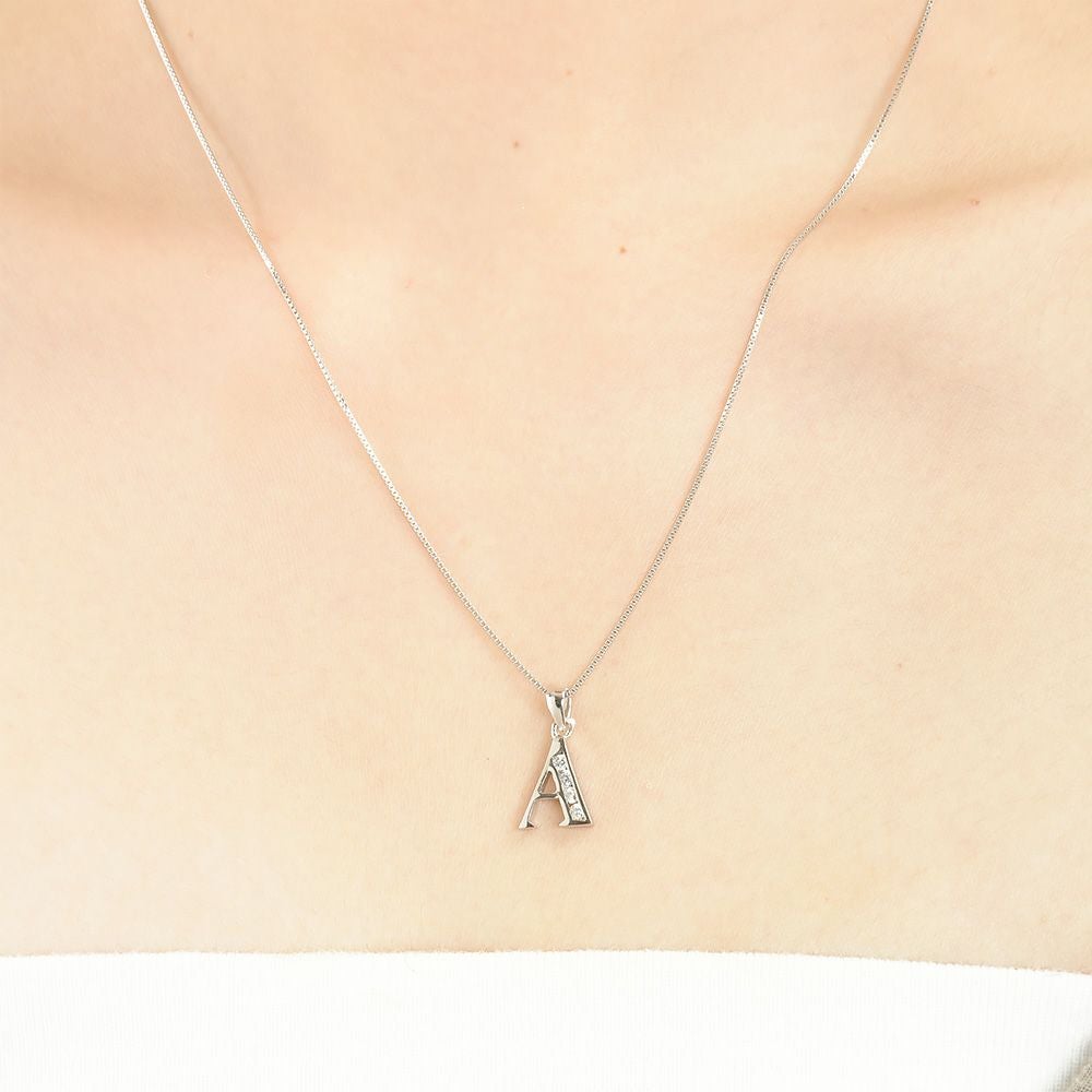 SVR925★イニシャルネックレス「A」