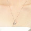 SVR925★イニシャルネックレス「M」