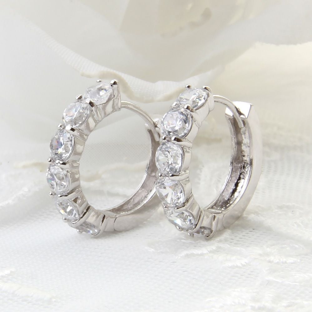 SVR925★大粒Czリングピアス