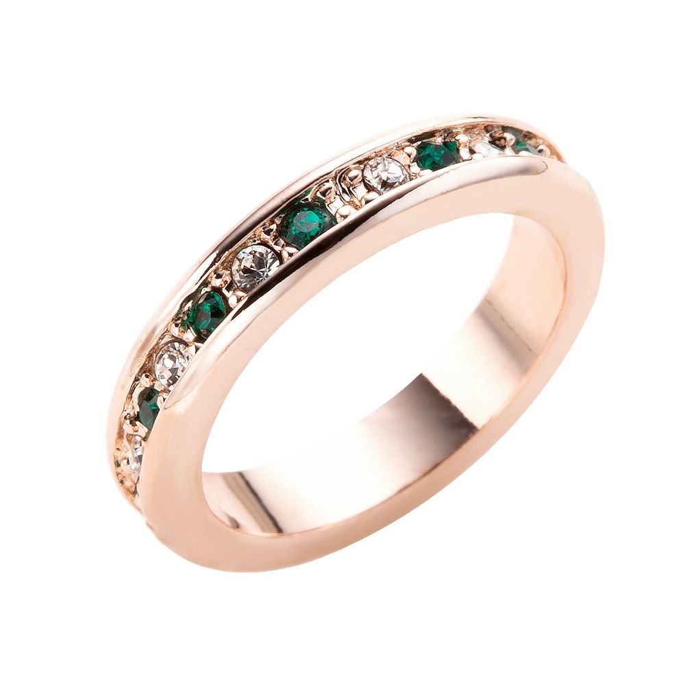 q*_様 Swarovski エタニティリング約13.5号 5月誕生石 スワロフスキー エタニティピンキーリング｜妻・彼女の誕生