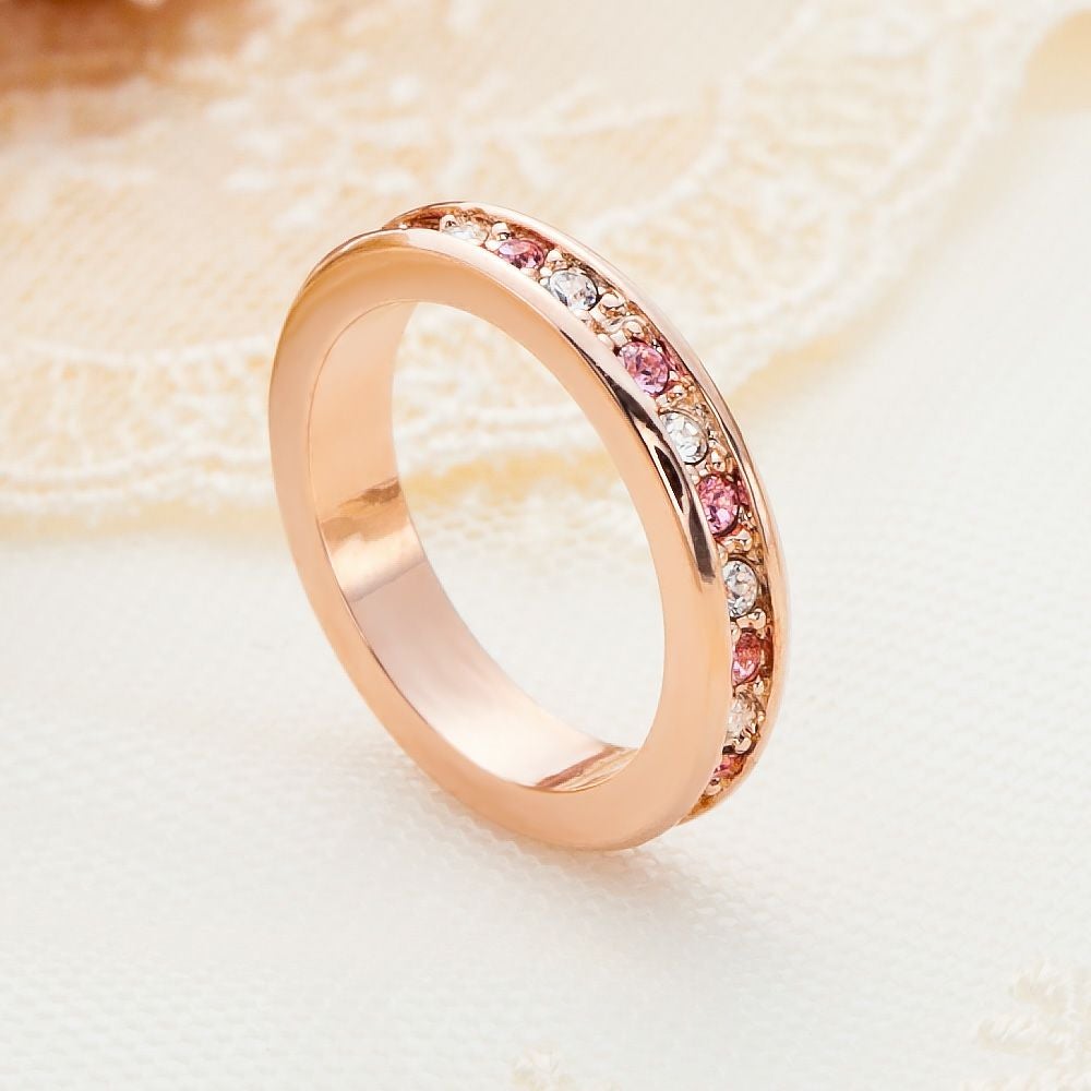 10月誕生石スワロフスキー★フルエタニティリング