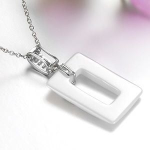 Endless Love★ホワイトセラミックネックレスSV
