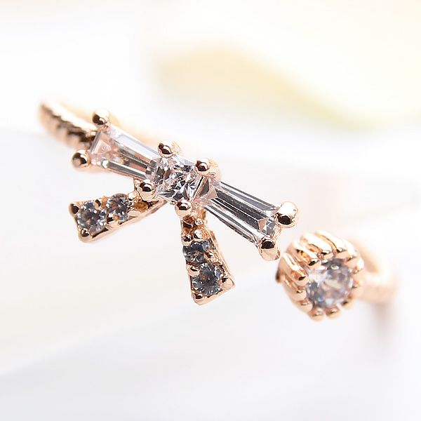 PGアンティークリボン★フリーサイズリング