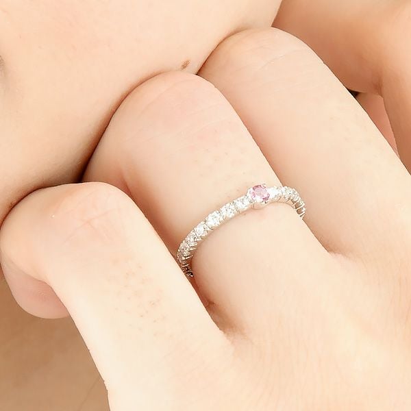 10月誕生石ピンクトルマリン★センターピースリング