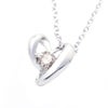 4月誕生石ダイヤモンド★SVR925ハートネックレス