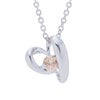 4月誕生石ダイヤモンド★SVR925ハートネックレス