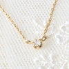4月誕生石ダイヤモンド★一粒華奢ネックレス