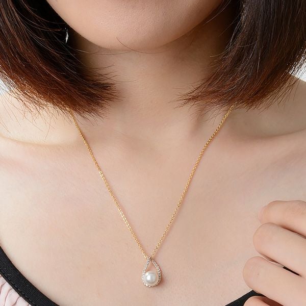 ホワイトパール ドロップ ネックレス｜妻・彼女の誕生日プレゼント