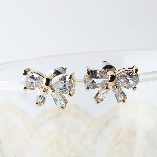 シャイニークリスタル★リボンピアス