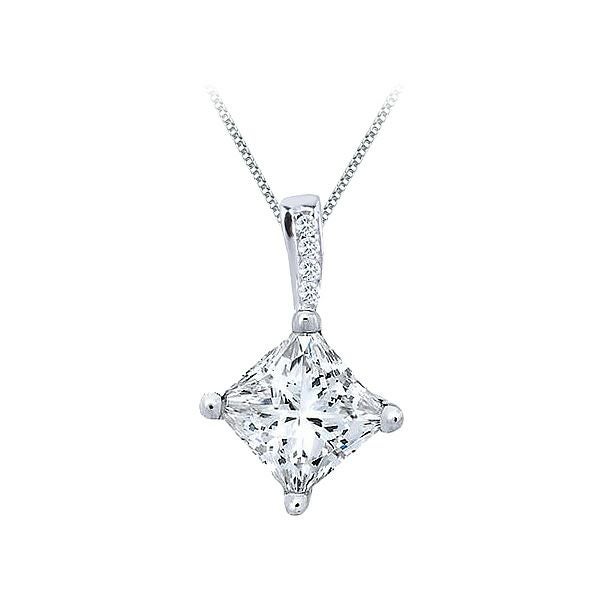 SVR925★スクエアダイヤモンドCzネックレス