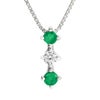 5月誕生石エメラルド★トリロジーネックレス