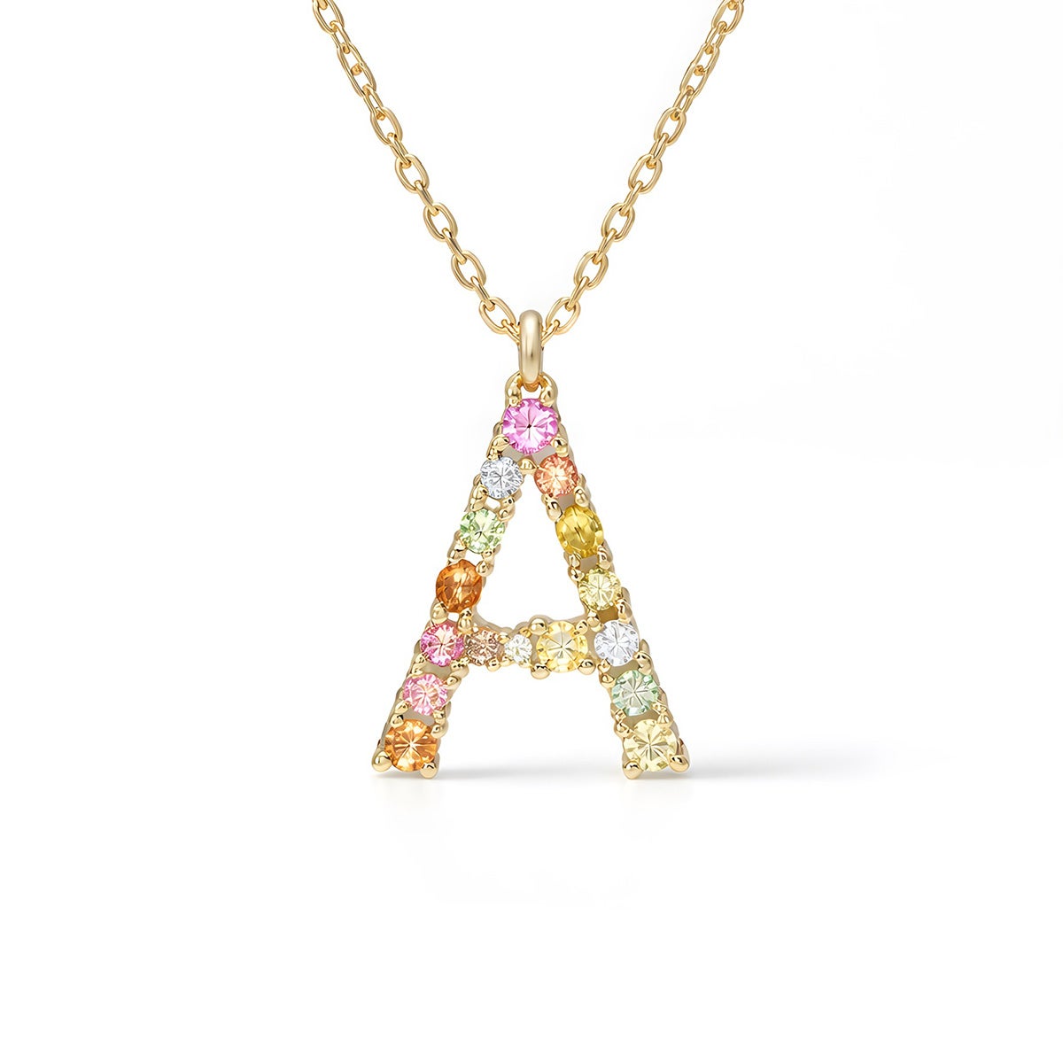 スワロフスキー☆イニシャル【A】アミュレット ネックレス