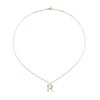 スワロフスキー★イニシャル【R】アミュレット ネックレス