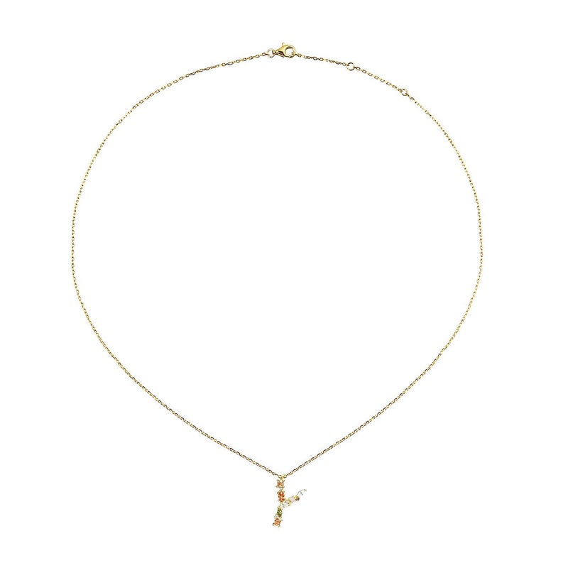 イニシャルネックレス「Y」スワロフスキー アミュレット｜妻・彼女の 