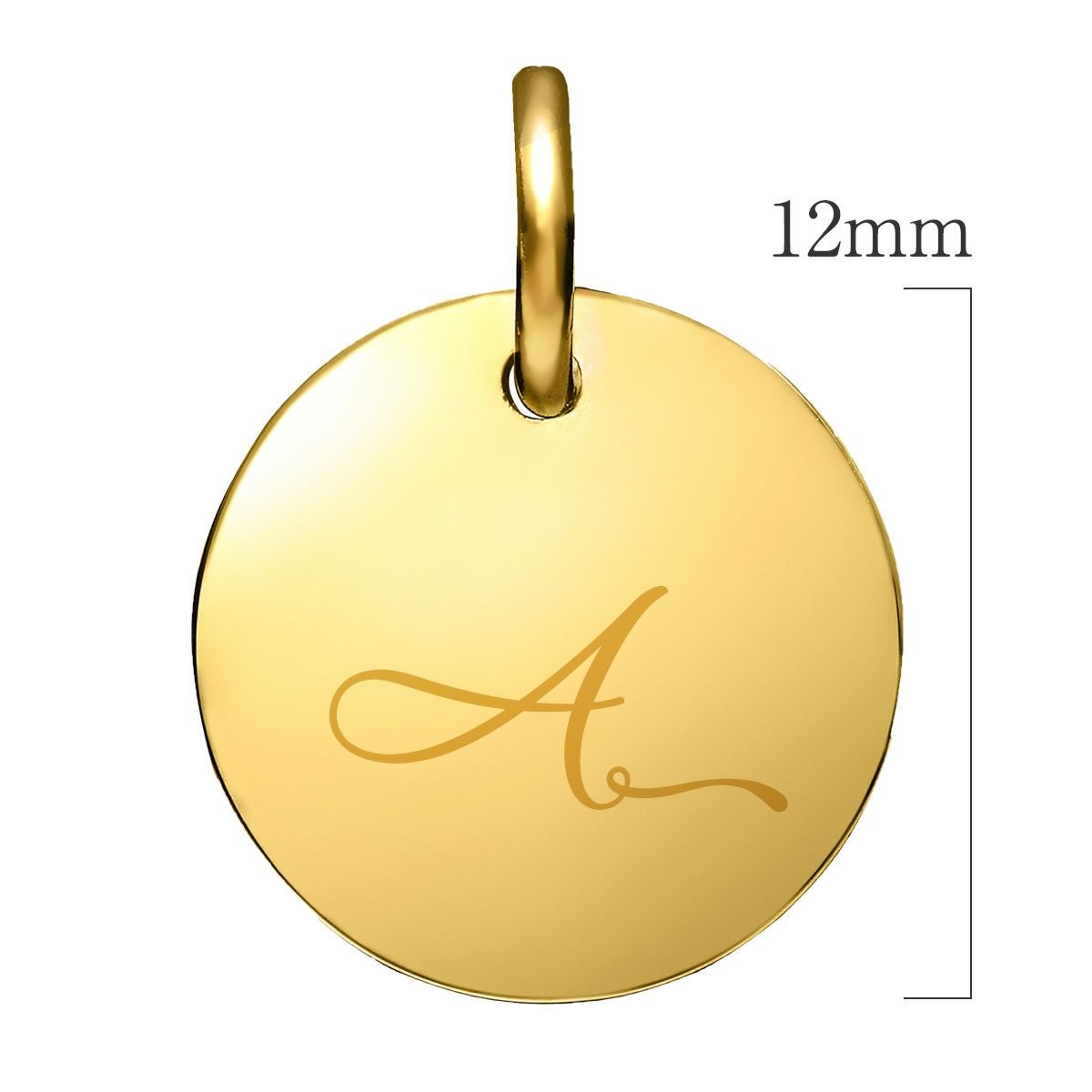 ダブルイニシャルネックレス【A】金属アレルギー対応