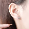 スワロフスキー リボン ピアス