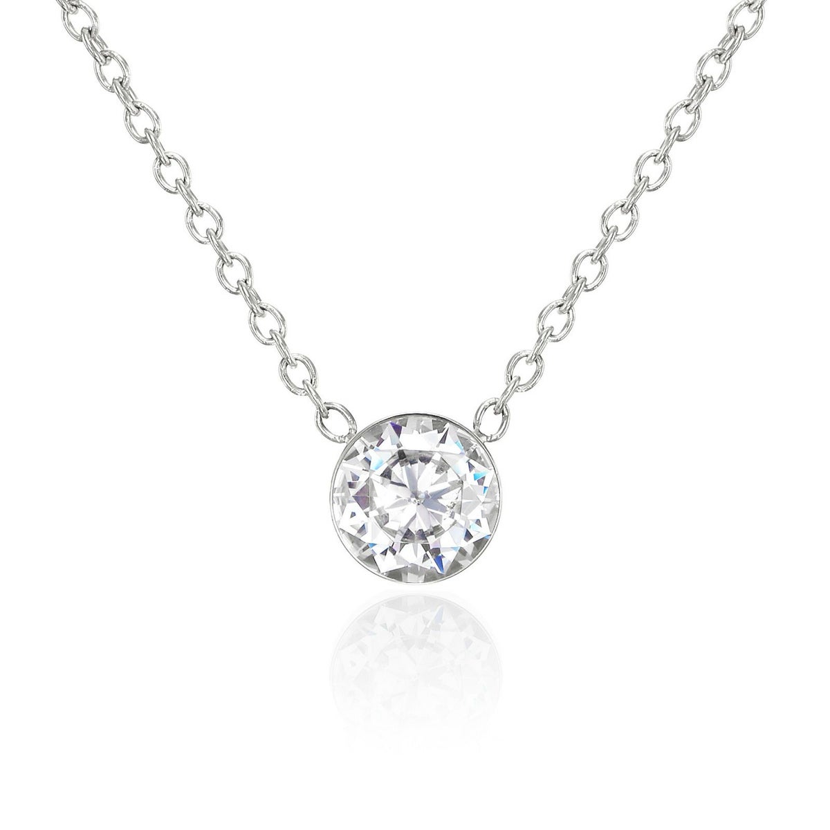 【金属アレルギー対応】1カラットCzネックレス（SV）